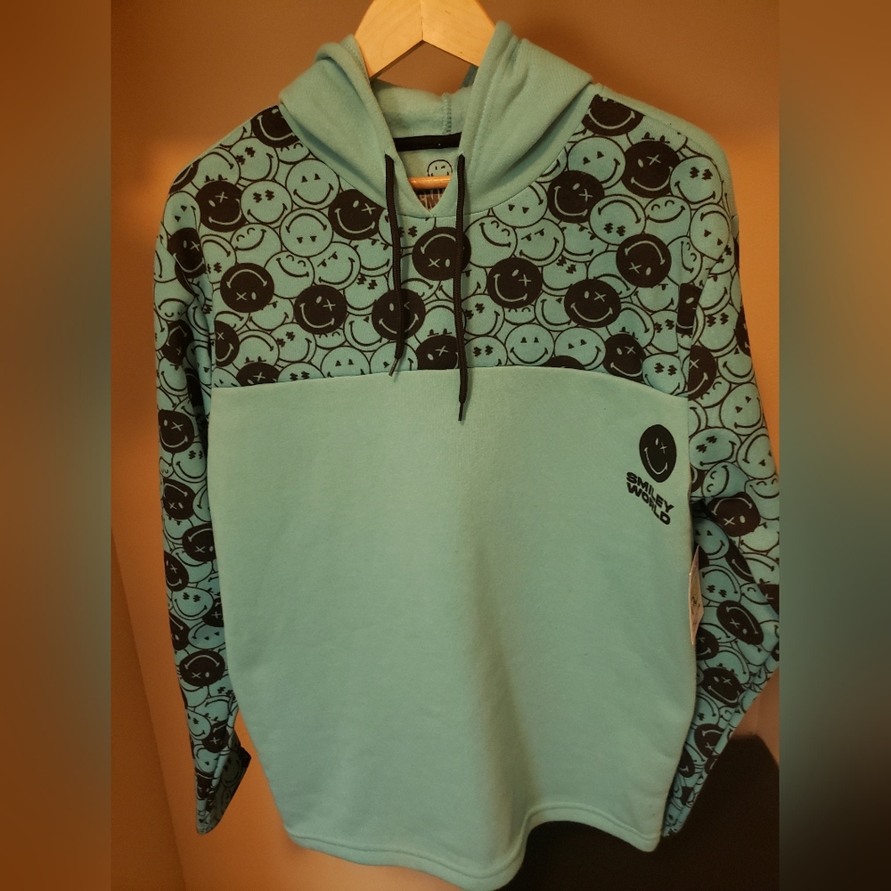 Mens Smiley World Hoodie